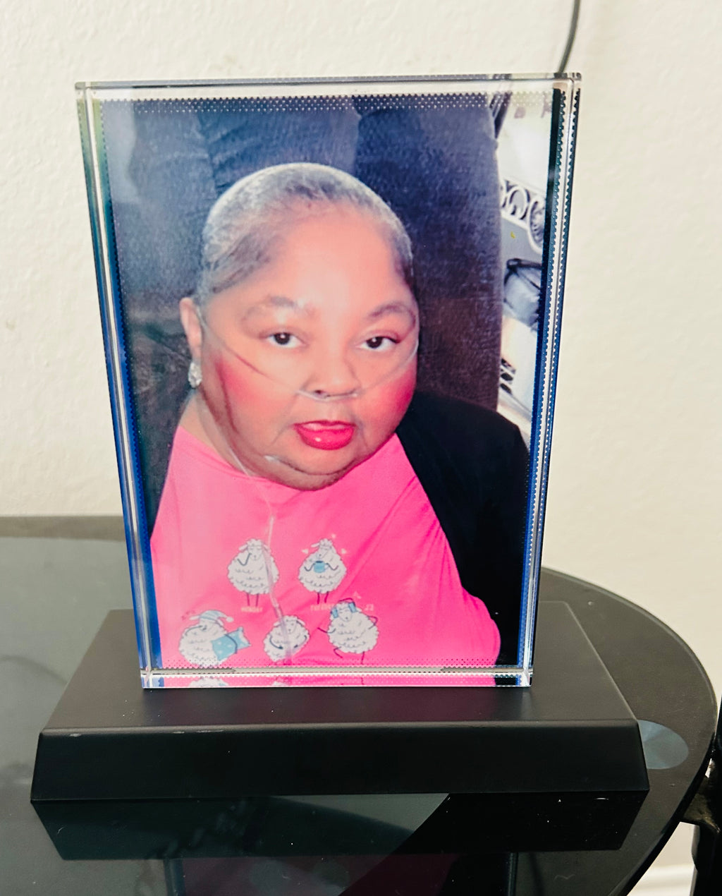 Crystal LED picture frame