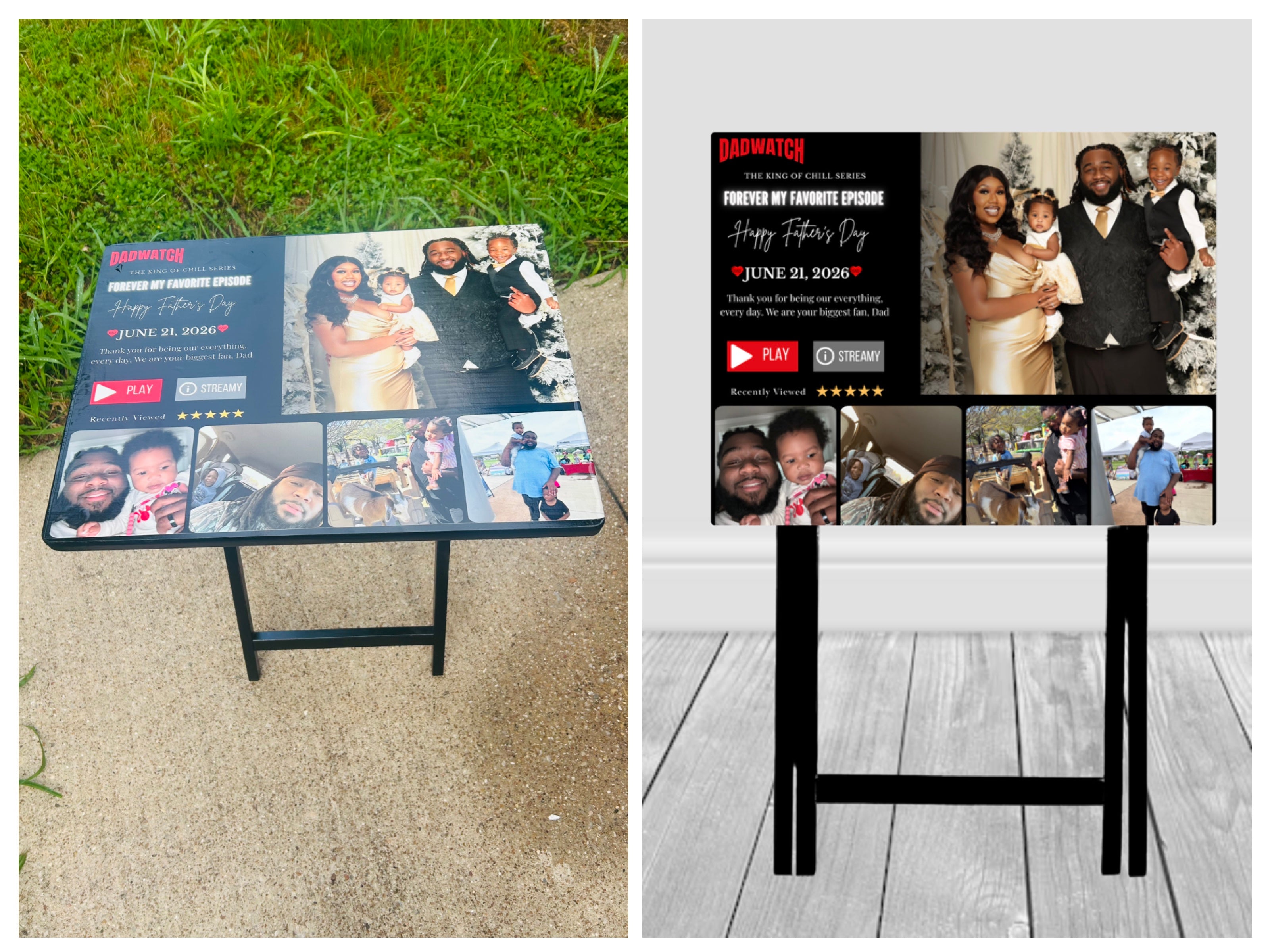 Foldable TV tray