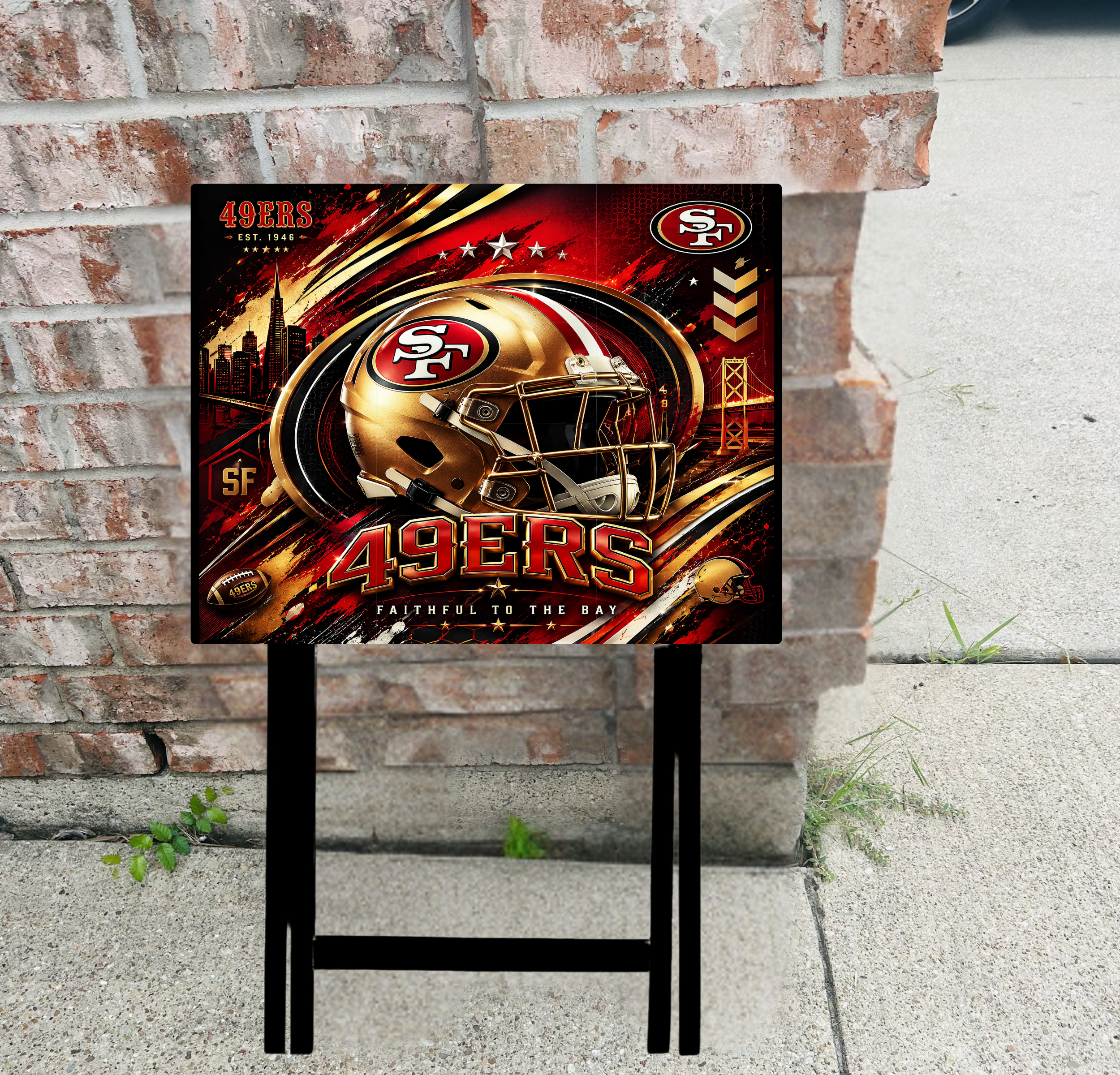 Foldable TV tray